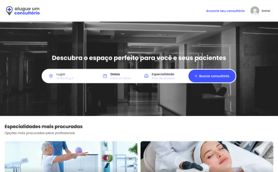 Alugue um consultório - desktop 1